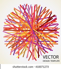 Abstract Chaos Background, Explosion Effect. Triangular Background Design. Vector.