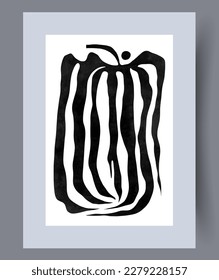 Abstract chaos contrast picture wall art print. Printable minimal abstract chaos poster. Contemporary decorative background with picture. Wall artwork for interior design.