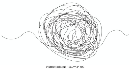 abstract chaos vector art line 