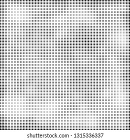 Abstract chaotic black and white halftone