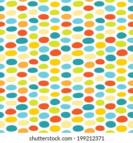abstract chaotic colorful seamless oval vector lines background wallpaper pattern design