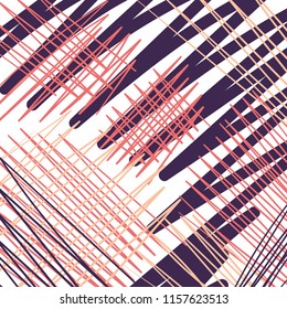 Abstract chaotic drawn lines, background.Vector illustration