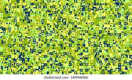 Abstract chaotic geometric pattern background - random colorful vector graphic design