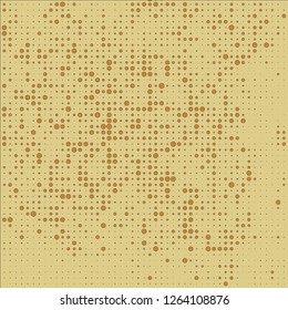 Abstract chaotic halfton. Texture of dots for printing. Futuristic colored background