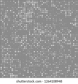 Abstract chaotic halfton. Texture of dots for printing. Futuristic colored background