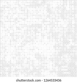 Abstract chaotic halfton. Texture of dots for printing. Futuristic colored background