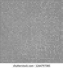 Abstract chaotic halfton. Texture of dots for printing. Futuristic colored background