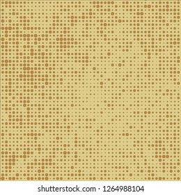 Abstract chaotic halfton. Texture of dots for printing. Futuristic colored background