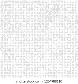 Abstract chaotic halfton. Texture of dots for printing. Futuristic colored background