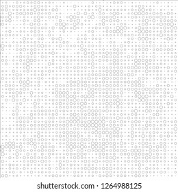 Abstract chaotic halfton. Texture of dots for printing. Futuristic colored background