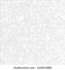 Abstract chaotic halfton. Texture of dots for printing. Futuristic colored background