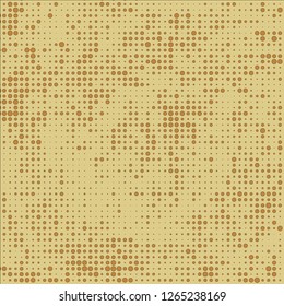 Abstract chaotic halfton. Texture of dots for printing. Futuristic colored background