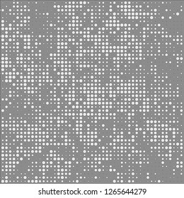 Abstract chaotic halfton. Texture of dots for printing. Futuristic colored background
