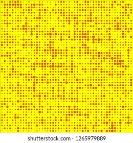 Abstract chaotic halfton. Texture of dots for printing. Futuristic colored background