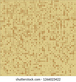 Abstract chaotic halfton. Texture of dots for printing. Futuristic colored background