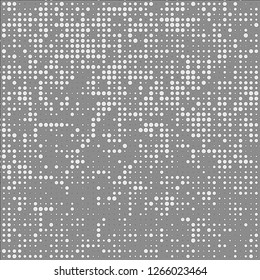 Abstract chaotic halfton. Texture of dots for printing. Futuristic colored background