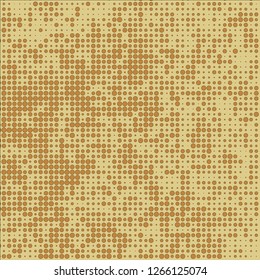 Abstract chaotic halfton. Texture of dots for printing. Futuristic colored background