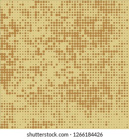 Abstract chaotic halfton. Texture of dots for printing. Futuristic colored background