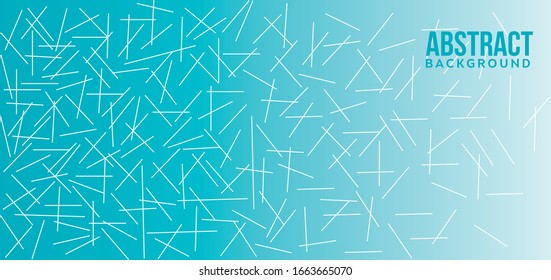 Abstract chaotic lines background Artistic backdrop Linear effect Tech graphic design Contemporary concept for business Blue color Geometric decor for banner caver Cool concept for poster brochure 