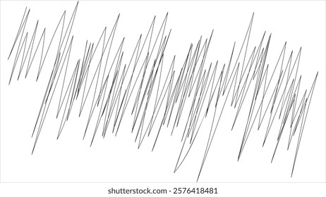 Abstract chaotic lines pattern. Background texture with random strokes. Concept of chaos, energy, movement, and complexity.