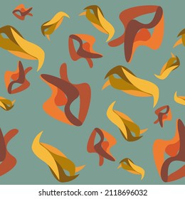 Abstract chaotic multicolored patern in orange yellow colors