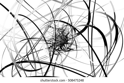 Abstract chaotic, random monochrome texture, pattern. Artistic illustration