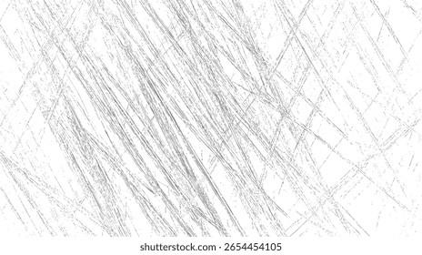Fundo de textura de linha de rascunho caótico abstrato. Padrão grunge diagonal áspero com efeito de gravura aguda. Layout de alto contraste para uso de design.
