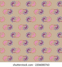 Resumen de las ramas caóticas sobre el patrón rosado sin costuras. Fondo gráfico de moda. Textura abstracta moderna y elegante. Diseño de plantillas coloridas para impresiones, textiles, papel pintado, sitio web. Ilustración del vector
