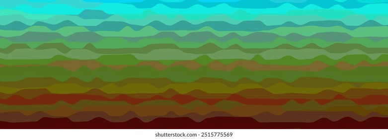 Abstract Chaotic wave background. Vector colorful illustration.
