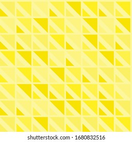 Diseño abstracto de color amarillo caótico. Fondo de patrón geométrico creativo. Ilustración vectorial. Se puede utilizar fondo transparente para papel pintado, rellenos de patrones, fondo de página web, texturas superficiales.