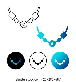 Icono de chapa abstracto Ilustración Diseño plano