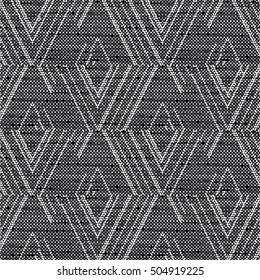 Abstract charcoal dot textured geometric background. Seamless pattern.