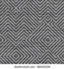 Abstract charcoal flecked geometric motif. Seamless pattern.