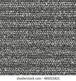 Abstract charcoal noisy dot strokes seamless pattern.