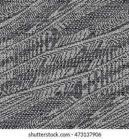 Abstract charcoal pin dot flecked glitch. Seamless pattern.