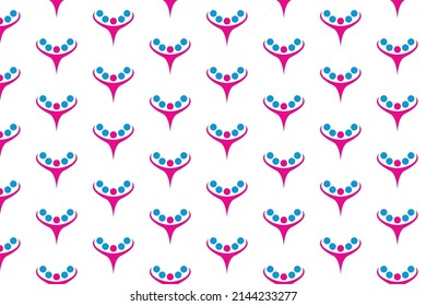 Abstraktes Design des Charity-Logos und Bildschirmhintergründe
