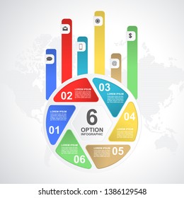 Abstract Chart Graph Business Infographic Design Template Presentation