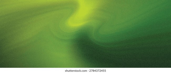 Abstract chartreuse lime green background. Ombre gradient colors. Bright and vibrant electric neon acid light shades. Grunge vector with grainy noise.
