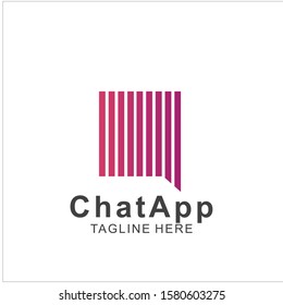 Abstract chat app logo design. Icon chat Dialogue and discussion vector illustration. Eps10