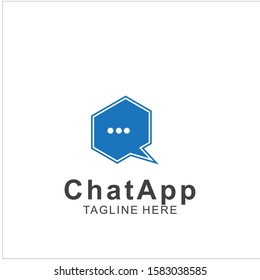Abstract chat app logo design. Icon chat Dialogue and discussion vector illustration. Eps10