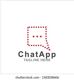 Abstract chat app logo design. Icon chat Dialogue and discussion vector illustration. Eps10