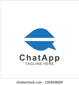 Abstract chat app logo design. Icon chat Dialogue and discussion vector illustration. Eps10