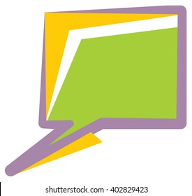 abstract chat ballon