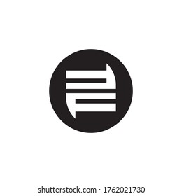 Abstract Chat Symbol and Letter E Logo Template - Vector Illustration