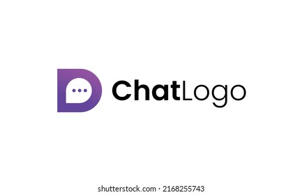 Abstract Chatting App Logo Design Vector, Communication Chat Logo Design