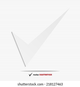 Abstract check mark web icon for your design