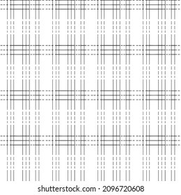 Abstract check pixel plaid seamless pattern black and white. Vector illustration. - Powered by Shutterstock - Get 15% off with code: PIKWIZARD15