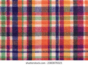 Abstract check plaid pattern in navy blue, red, yellow. Seamless herringbone tartan illustration vector set for scarf, blanket, other modern spring summer autumn winter holiday fabric print.