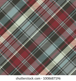 Abstract check plaid seamless pattern. Vector illustration.