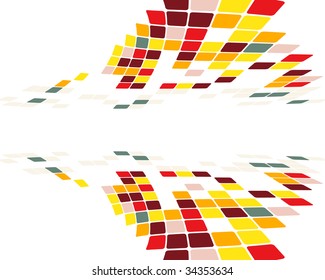 Abstract checked  business background for use in web design